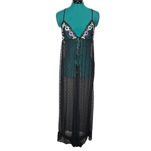 Savage X Fenty Free Spirit Floral Embroidery Night Slip
Maxi Festival Goth